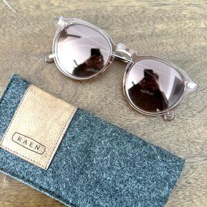 Raen Remmy Unisex Retro Round Sunglasses in 52mm